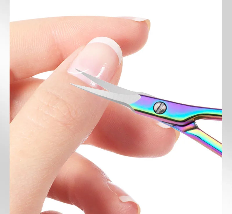 Stainless Steel Manicure Scissors for Nail Care Cuticle Nipper Dead Skin Remover Scissors Nail Art Cuticule Cutter Beauty Tool