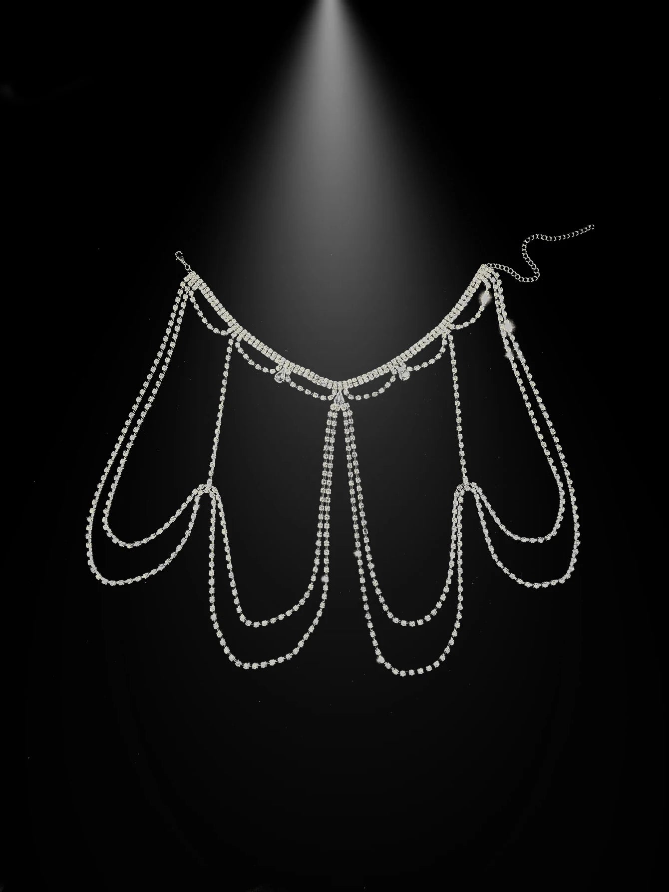 Light luxury dress accessories, tassel shoulder chain, fashionable and versatile body chain, niche high-end sense, temperament a