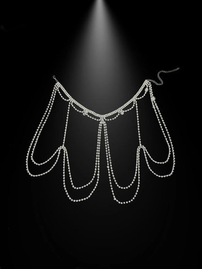 Light luxury dress accessories, tassel shoulder chain, fashionable and versatile body chain, niche high-end sense, temperament a