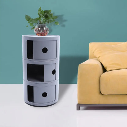 Furniture Cabinet Nightstand Bedside Cabinet Modern Furniture Bedside Cabinet Nightstand Multifunctional Circle Storage Table