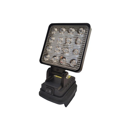 Led Light For Dewalt 18V Battery Portable Spotlight Cordless Outdoor Work Fishing Handheld Emergency ToolLight No Battery No USB