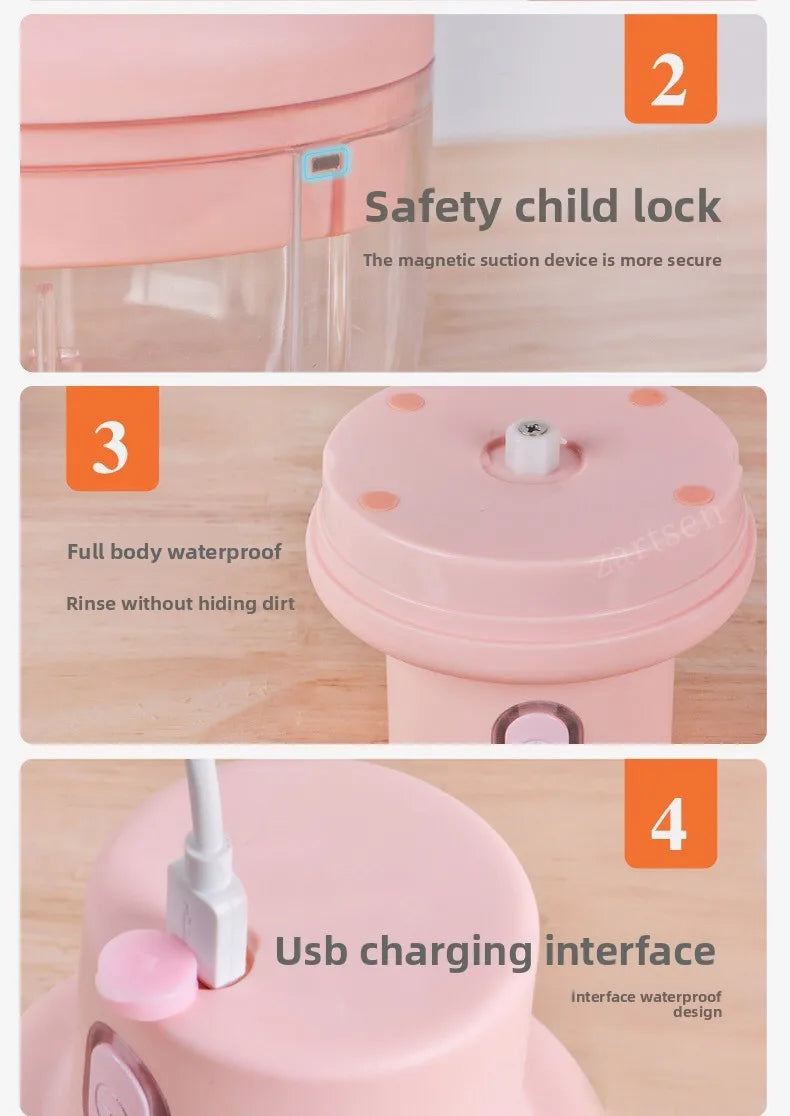 Portable Electric Garlic Chopper 100ml 250ml USB Vegetable Grinder Kitchen Garlic Masher Food Processor Tool