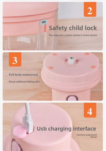 Portable Electric Garlic Chopper 100ml 250ml USB Vegetable Grinder Kitchen Garlic Masher Food Processor Tool