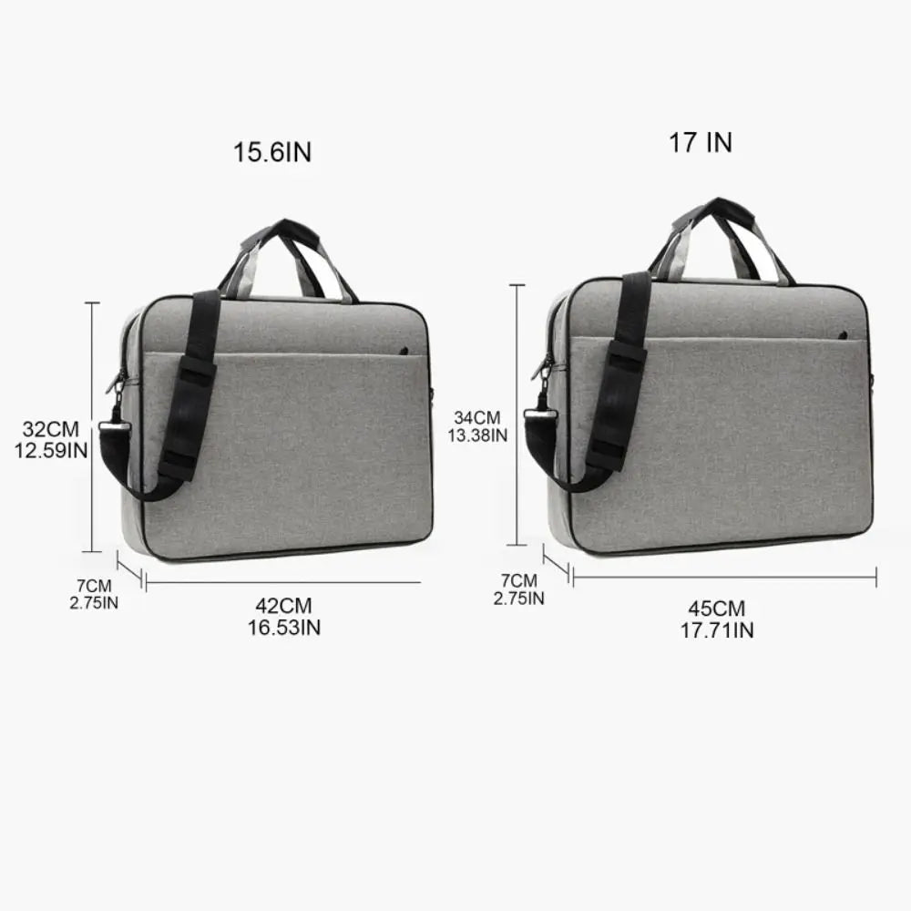 Laptop Bag Shockproof Protective Laptop Bag 15.6 17 Inch with Shoulder Strap LO GO Computer Bag