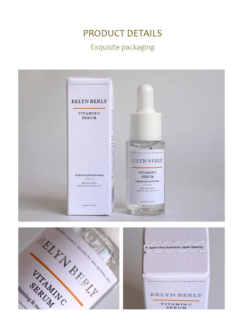 BELYN BERLY Face Serum 3Pcs/Lot Hyaluronic Acid + Vitamin C + 24k Gold Serum Moisturizing Spot White Facial Serum