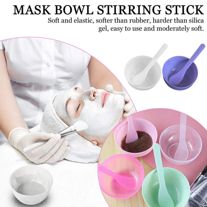 Face Mask Mixing Bowl Set DIY Facemask Mixing Tool with Silicone Mask Bowl Makeup Brushes Spatula Beauty Skin Care Beauty Health