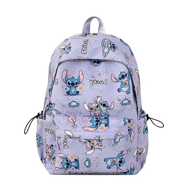 New Student Backpacks Stitch Printed Schoolbags Trendy Backpacks Large-capacity Lightweight Student Casual Bags Anime Schoolbags