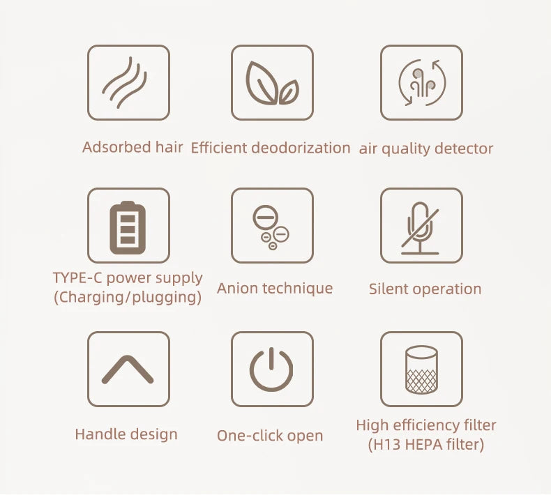 Pet air Purifier for cats and dogs Hair in bedroom hoe ca in Bedroom hoe Cabinet True HEPA Filter Filtration System Cleaner Odor