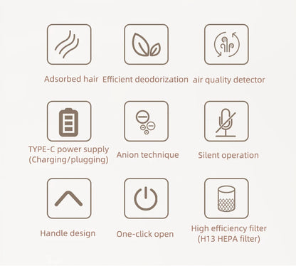 Pet air Purifier for cats and dogs Hair in bedroom hoe ca in Bedroom hoe Cabinet True HEPA Filter Filtration System Cleaner Odor