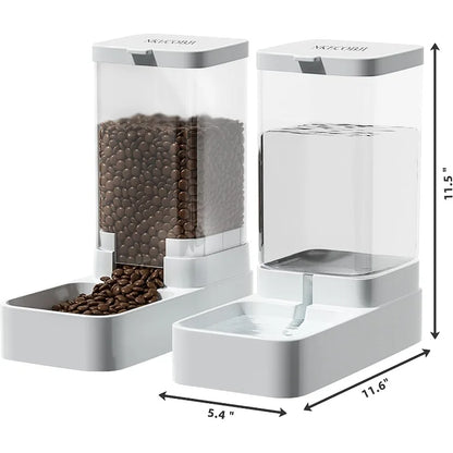 Pet Automatic Feeder Gravity Dispenser Food Storage Bucket Large Capacity Food Grade Materials Simple Cleaning for Cat Dog