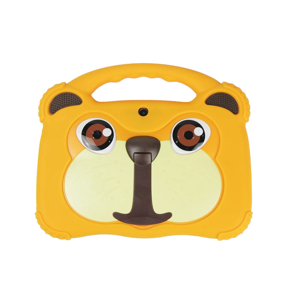 7 inch Android Kids Learning Tablet 3000mah 16GB Quad Core Android10 With tablet protective sleeve and tablet tempered film