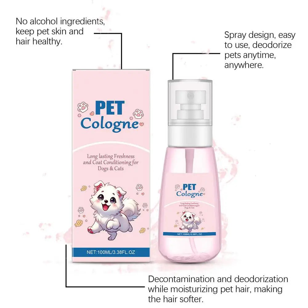 Deodorizing Dog Spray Mild Kitten Odor Removal Natural Deodorizer Perfume Spray For Dogs And Cats Long-lasting Odor Control