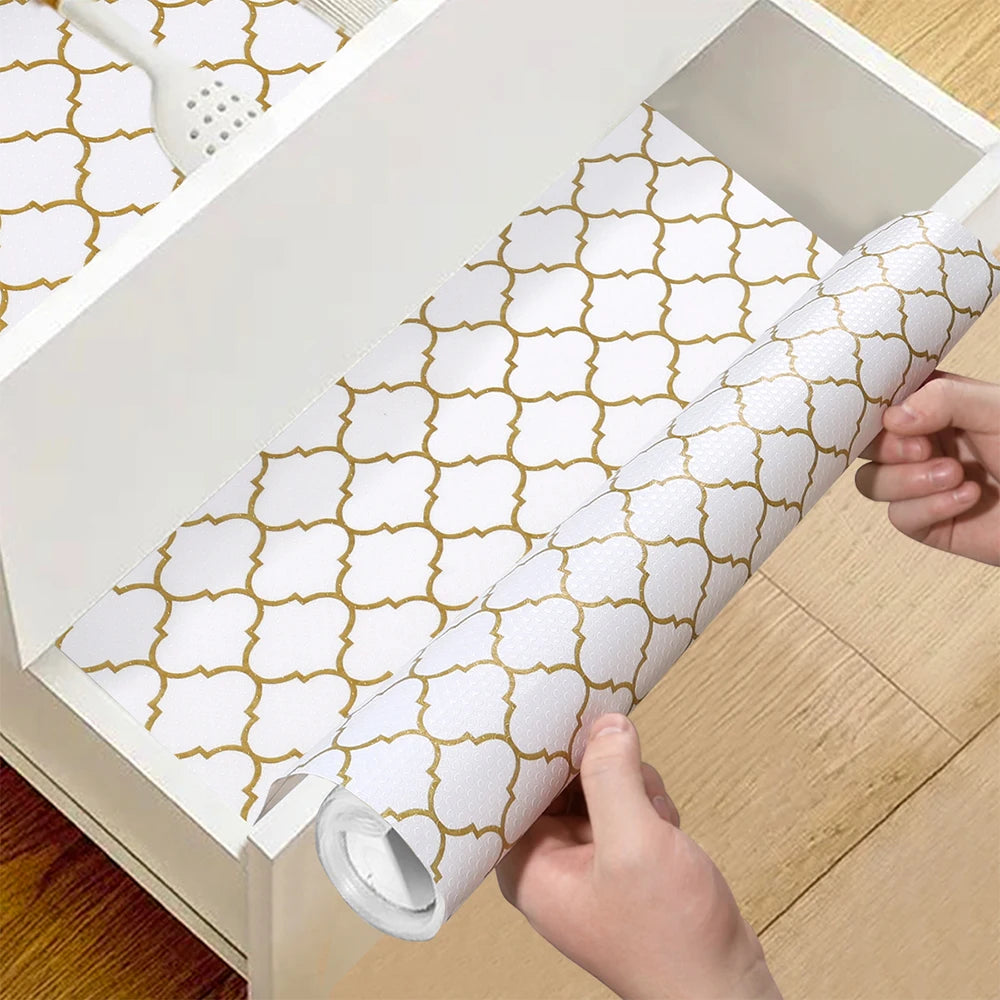 1roll EVA Shelf Liner Drawer Liner for Kitchen Cabinet Non-Adhesive,Anti Slip Cabinet Liners,Durable Waterproof Cupboard Liner