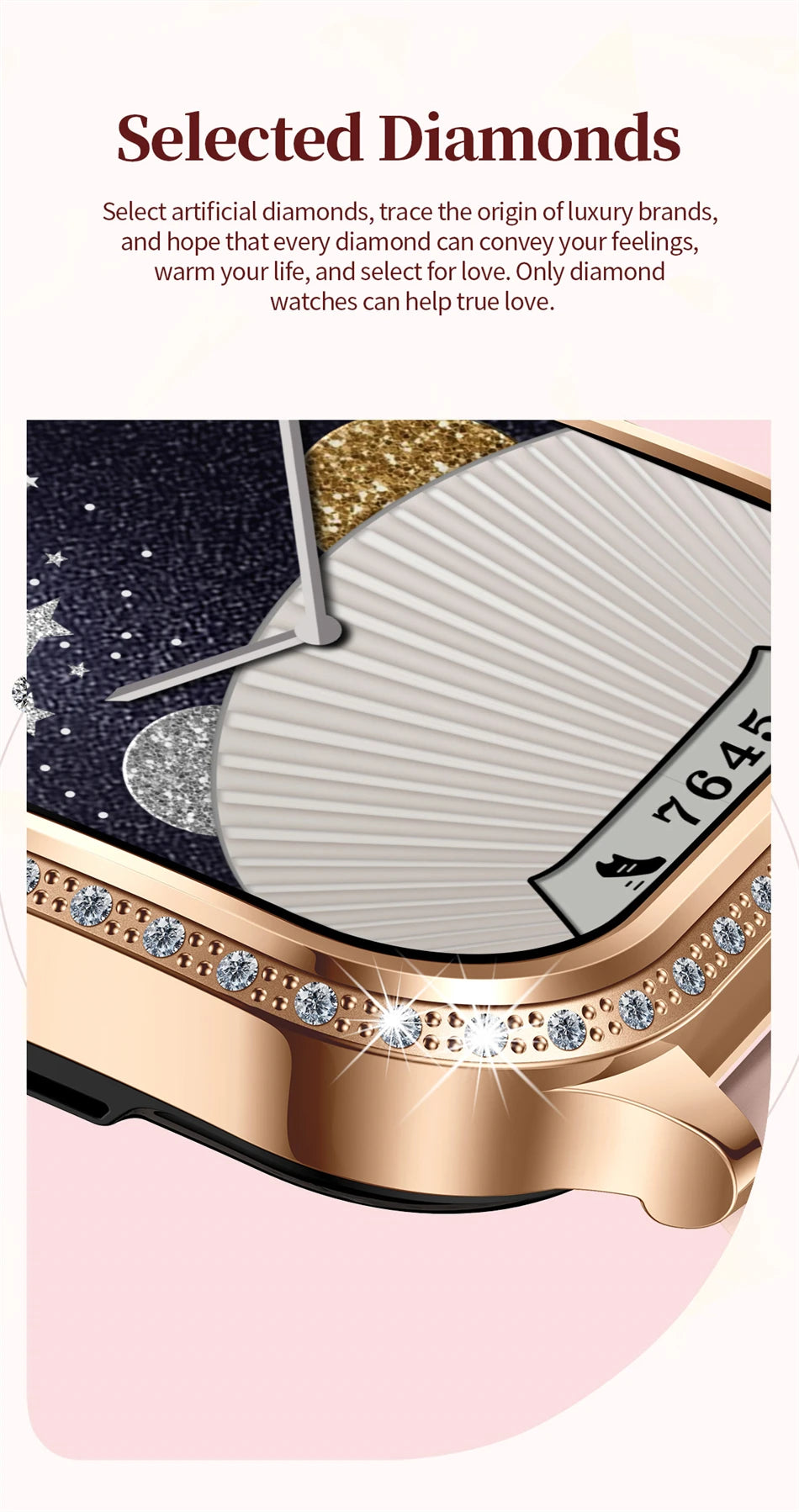 LIGE Fashion Ladies Smartwatch Women's Health Bluetooth Call Waterproof Watches Health Sports Best Friend's Smartwatch Adult