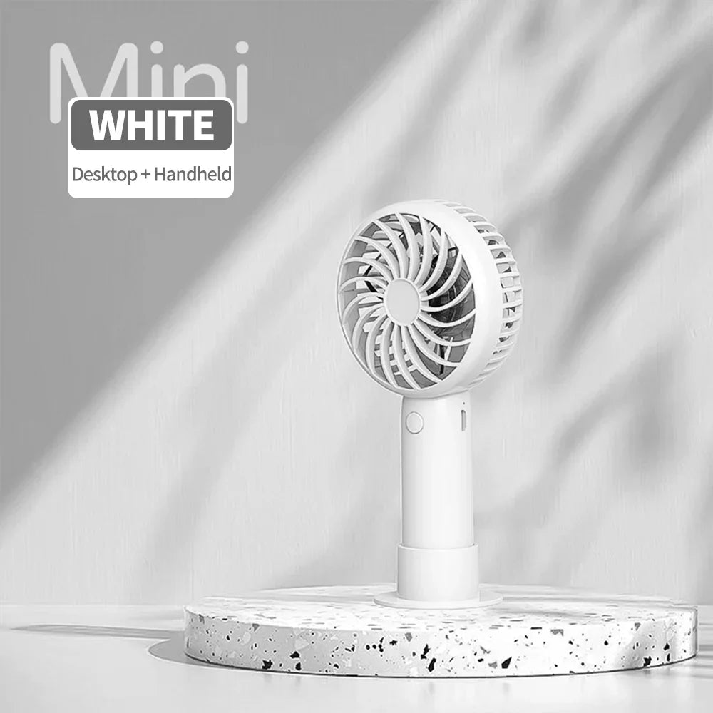Mini Portable Fans Handheld USB Rechargeable Quiet Handheld Fans Air cooler Outdoor Travel Hand Fan ventilateur portable Fan