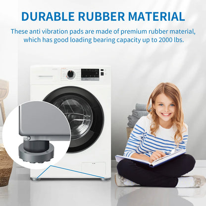 Anti Vibration Feet Pads For Washing Machine Mat Slipstop Silent Universal Slip Shock-absorbing Foot Washing Machine Protects