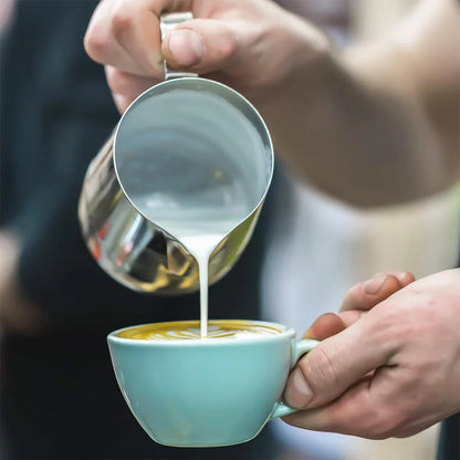 Milk Frothing Pitcher Stainless Steel Jug Milk Frother Steamer Cup for Espresso Latte Art Barista Coffee Accessories Easy Clean