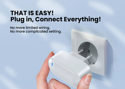 GIRIER Tuya ZigBee Gateway Hub Plug-in Type Multi-mode ZigBee Gateway Bridge Bluetooth Mesh Hub Supports Smart Home Automation