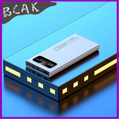 Quality BCAK New 120W Power Bank 20000mAh Super Fast Charging Large Capacity Mobile Power Supply