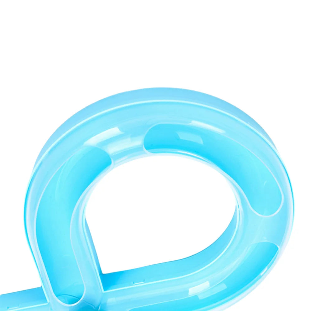 Interactive Cat Turntable Toy - 8-Shaped Track Tunnel with Spinning Ball, Multi-Cat Playhouse for Indoor Kittens