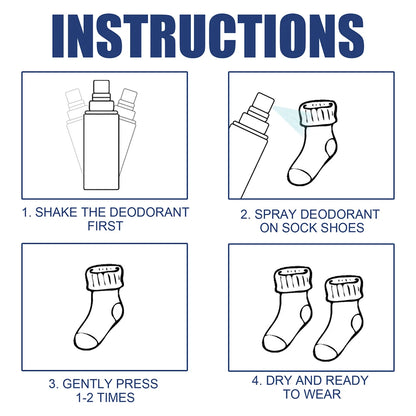 Shoe Deodorizer Spray Shoe Socks Foot Deodorant Odor Spray Shoe Freshener perfume