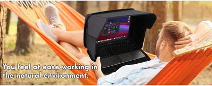 Portable Outdoor Laptop Sun Shade Universal Foldable Laptop Case Bag Hood Shading Tent Laptop Tablet Waterproof Dustproof Shield