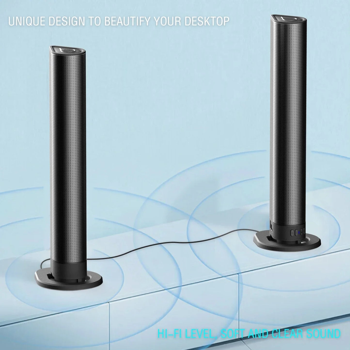 Home Theater Bluetooth Speaker HDMI/AUX/BT/OPT Connection Sound box with 2-in-1 Detachable  Sound System FM Radio TV Sound bar