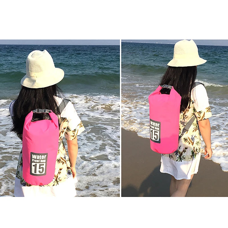 Waterproof Bag Dry Bag for Swimming Diving Bags 10L/15L/20L/30L Floating Bag Sack Dry Bag Backpack for Boating Rafting Fishing