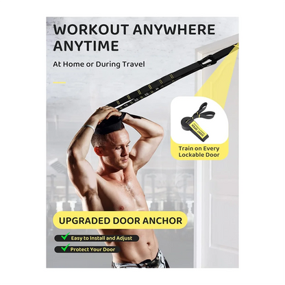 New Wooden Gymnastic Rings Adjustable Straps Door Anchor Foot Straps for Bodyweight Fitness