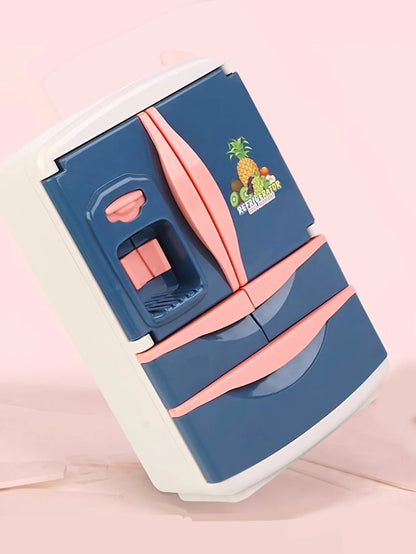 Refridge Simulation Toys For Kids, With Fog, Music & Lights, Kitchens Refrigerator Play Set For Children, Indoor Game, For Boys