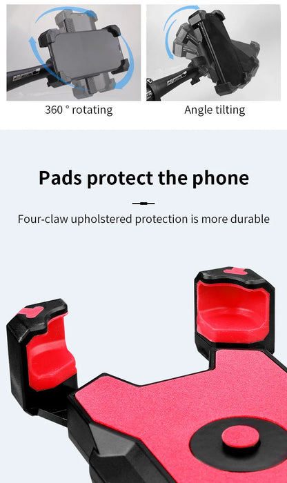 Bicycle Mobile Phone Holder Electric Bike Motorcycle Phone Stand Ride Navigation Mobile Phone Rack Phone Holder Support