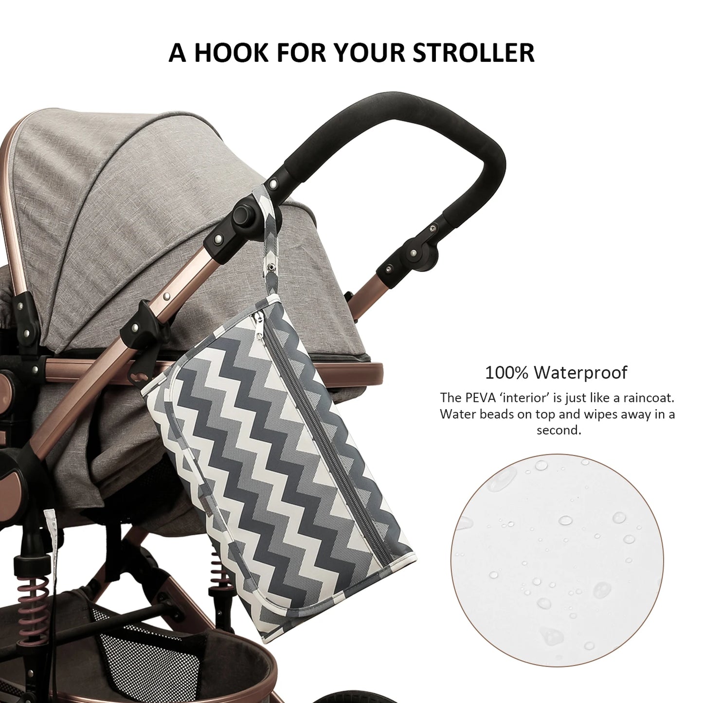 Changing Pad Detachable Travel Changing Pad Fully Padded Lightweight & Waterproof Diaper Changing Pad Baby Shower Gifts