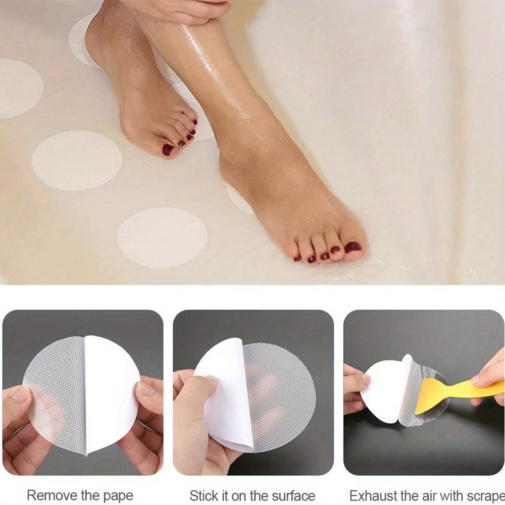 6/12/24/40 Pcs Anti Slip Strips Shower Stickers Colored Non Slip Bath Safety Strips for Bathtub Shower Stairs Floor