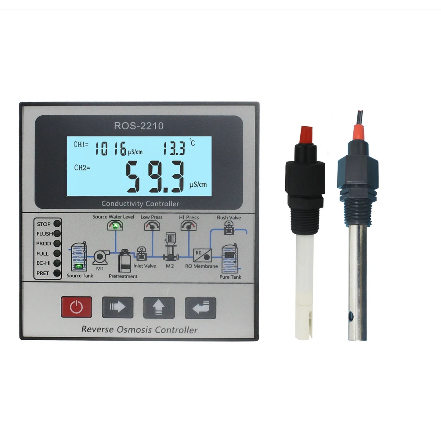 Online Water Ro Controller Sing Stage Ro System Controler and Conductivity with Sensor for RO System Water Purification System