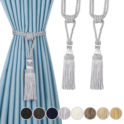 1PC Curtain Tiebacks Tassel Curtain Clips Rope Curtain Tie Backs Holdbacks Decorative  Curtain Holder Accessories For Drape