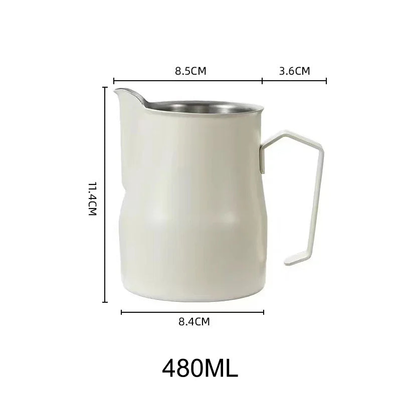 Coffee Milk Frothing Pitcher Jug Stainless Steel With Scale Espresso Steaming Pitchers Professional Milk Foam Jug Barista Craft