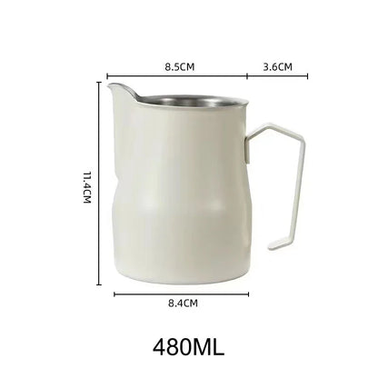 Coffee Milk Frothing Pitcher Jug Stainless Steel With Scale Espresso Steaming Pitchers Professional Milk Foam Jug Barista Craft