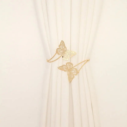 Metal Butterfly Curtain Strap Beautiful Curtain Clip Tie Back Buckle Clip Exquisite Luxury Curtain Holder Curtain Binding Strap