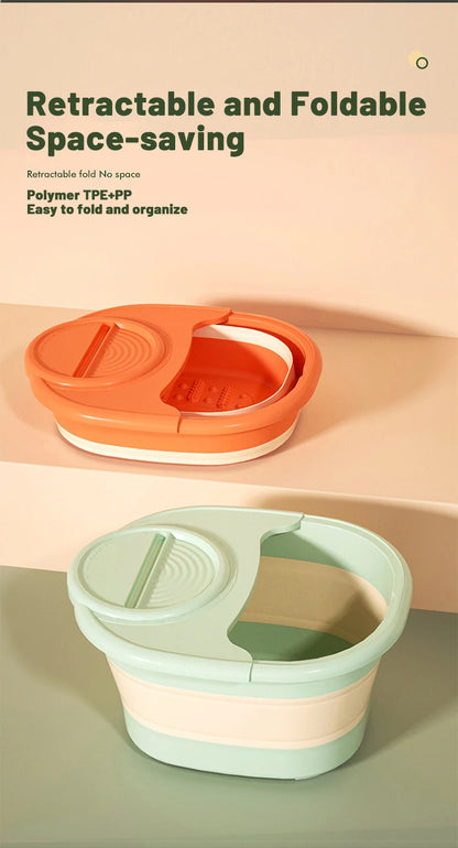 Foldable Home Foot Bath Bucket Massage Foot Wash Leisure Health Bucket Children Foot Bath Basin Portable Foot Soak Foot Tub