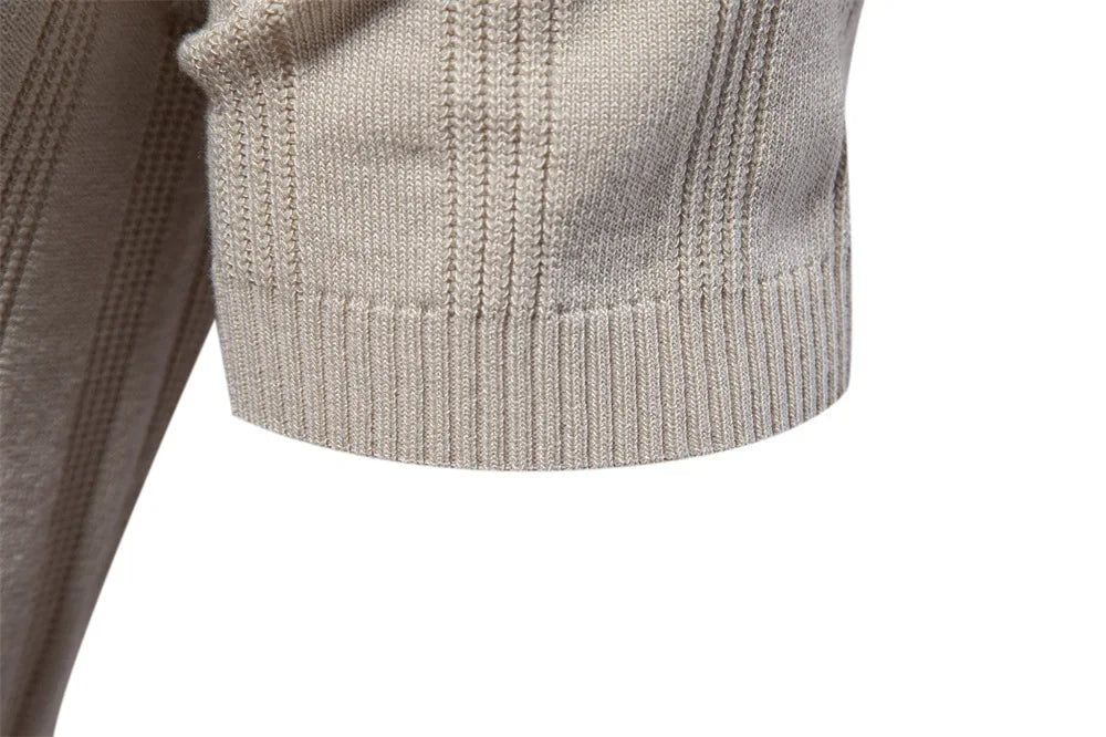 Spring/Summer New Mens T-shirt Woolen Polo Knitwear Short Sleeved Lapel Casual Top for Men