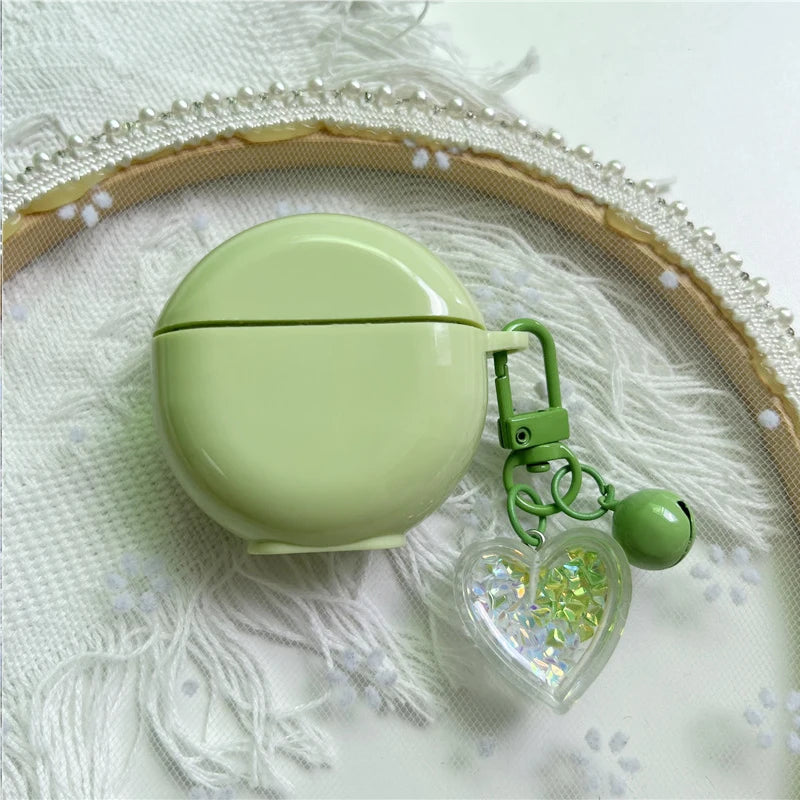 Cute Keyring Case for Lenovo HT38 Protective Cover Wireless Bluetooth Headphone Case for Lenovo HT38 Earbuds Cover