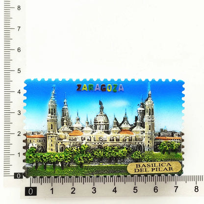 Europe Spain Barcelona Madrid Valencia Alicante Benidorm  3D Fridge Magnets Decoration Handicraft Magnetic Refrigerator