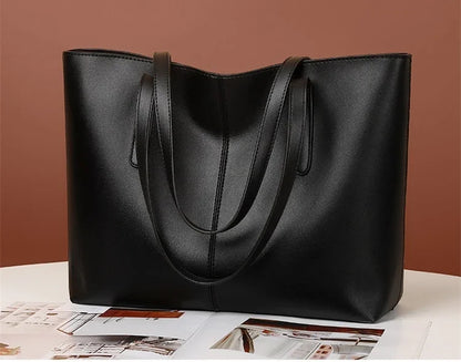 Women Fashion Bag Tote Bags for PU Shoulder Bag for Women Versatile Large Capacity Bags Split Leather Totes Handbag Work Travel