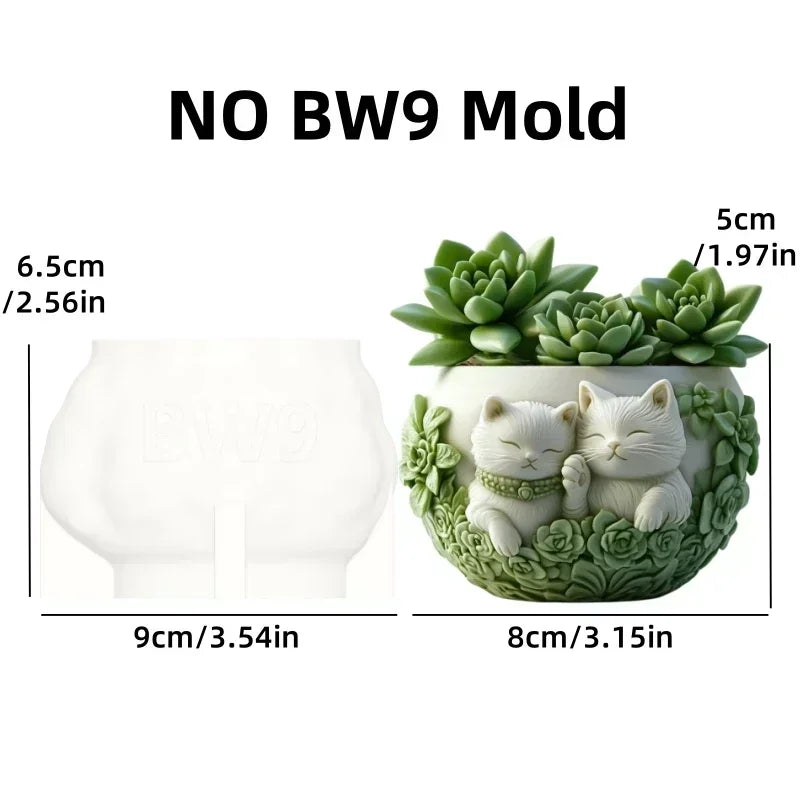 Church relief succulent plant flowerpot resin silicone mold house church storage box mold tower church cross relief gypsum molds