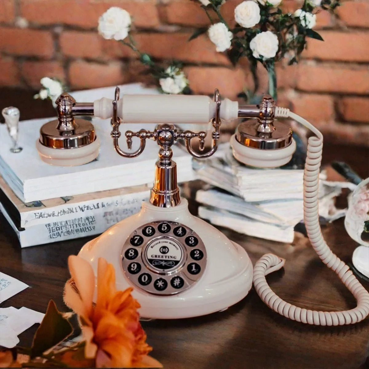 Audio Guest Book Wedding Telephone Classic Retro Craftsmanship Wedding Guestbook For Confessional Wedding Birthday Party Messag