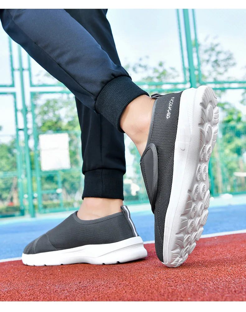 Diabetic Shoes for Men Wide Width Walking Shoes Slip-On Orthopedic Shoes for Swollen Feet Foot Pain Relief Cushion Sneakers