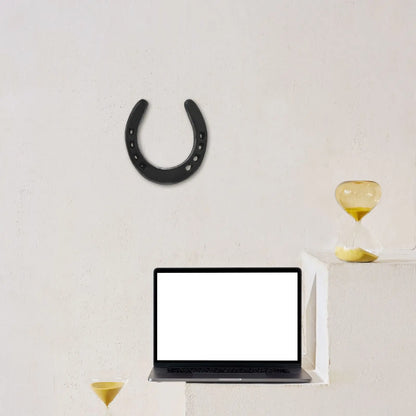 Large Decorative Horseshoes Cast Iron Horseshoe Wall Hanging Metal Wall Sculpture Horseshoe Shaped Decorations Iron Figurines