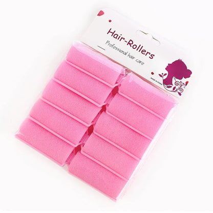 10 Pcs Soft Sponge Foam Cushion Hair Rollers Sleeping Curlers Hairdressing Kit DIY Home Hair Styling Tool Hair Salon for Barber