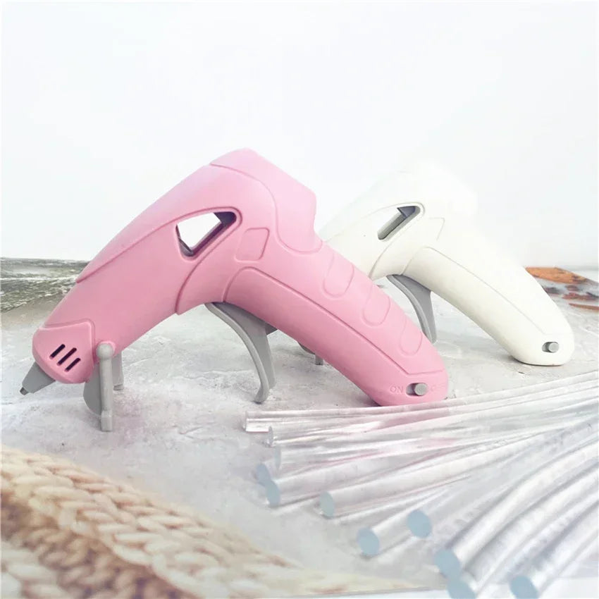 Cordless Hot Melt Glue Gun, USB Powered, 30 Sticks, for DIY, Arts and Crafts Projects, Sealing, 20W
