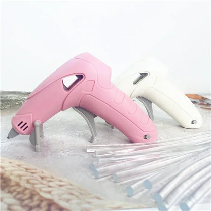 Cordless Hot Melt Glue Gun, USB Powered, 30 Sticks, for DIY, Arts and Crafts Projects, Sealing, 20W